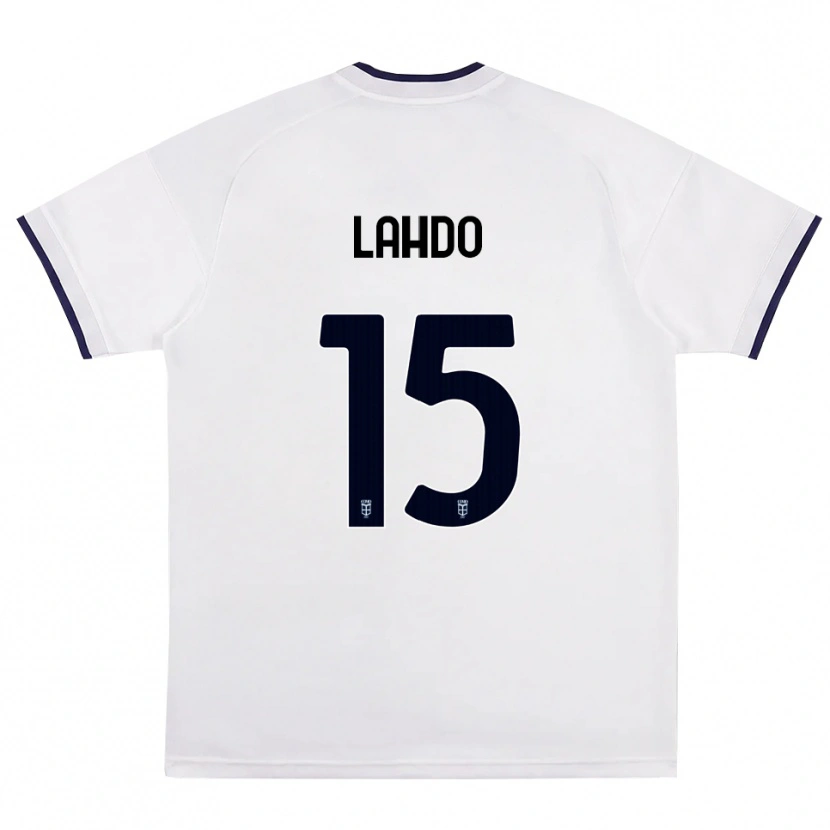 Danxen Dames Adrian Lahdo #15 Wit Rood Koninklijk Blauw Uitshirt Uittenue 2026/27 T-Shirt België