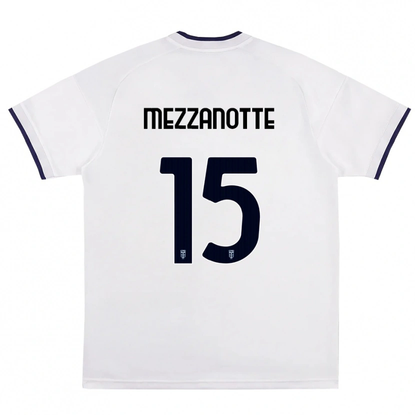 Danxen Dames Davide Mezzanotte #15 Wit Rood Koninklijk Blauw Uitshirt Uittenue 2026/27 T-Shirt België