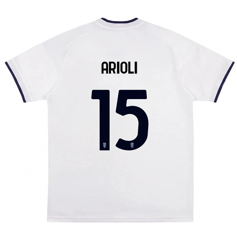 Danxen Dames Mattia Arioli #15 Wit Rood Koninklijk Blauw Uitshirt Uittenue 2026/27 T-Shirt België