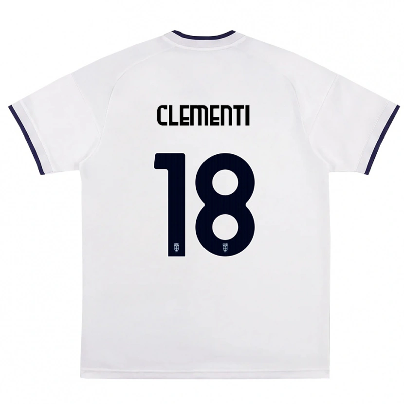Danxen Dames Thomas Clementi #18 Wit Rood Koninklijk Blauw Uitshirt Uittenue 2026/27 T-Shirt België