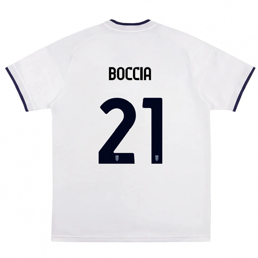 Danxen Dames Thomas Boccia #21 Wit Rood Koninklijk Blauw Uitshirt Uittenue 2026/27 T-Shirt België