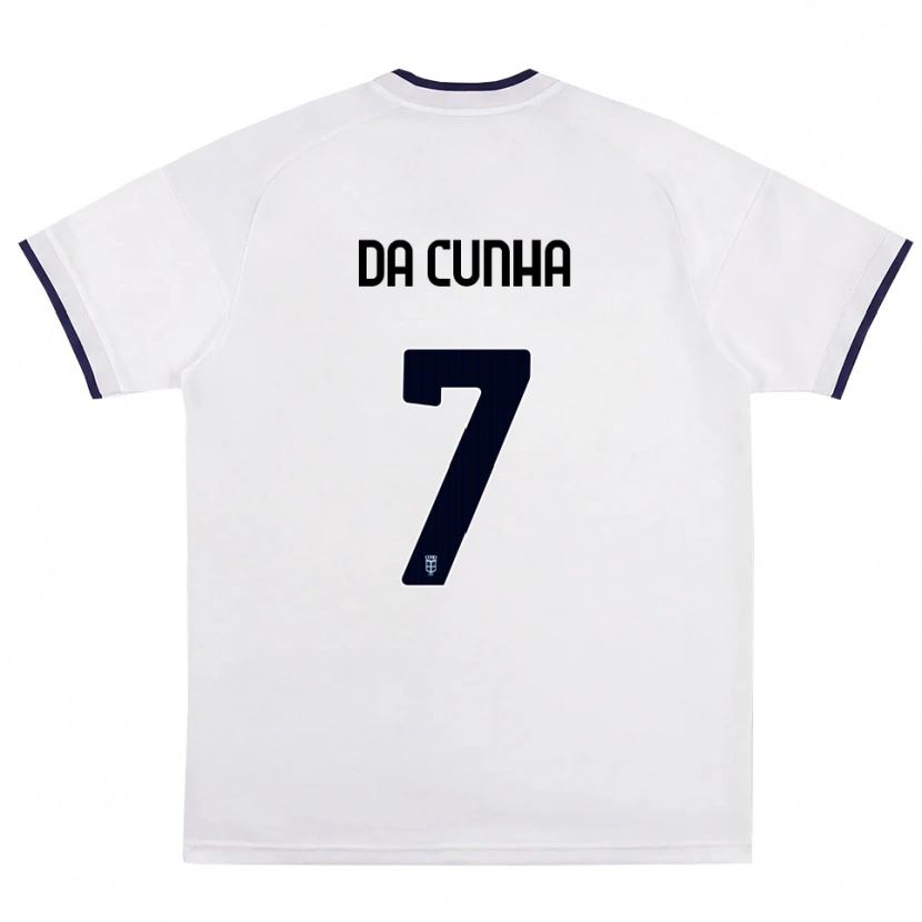Danxen Dames Lucas Da Cunha #7 Wit Rood Koninklijk Blauw Uitshirt Uittenue 2026/27 T-Shirt België