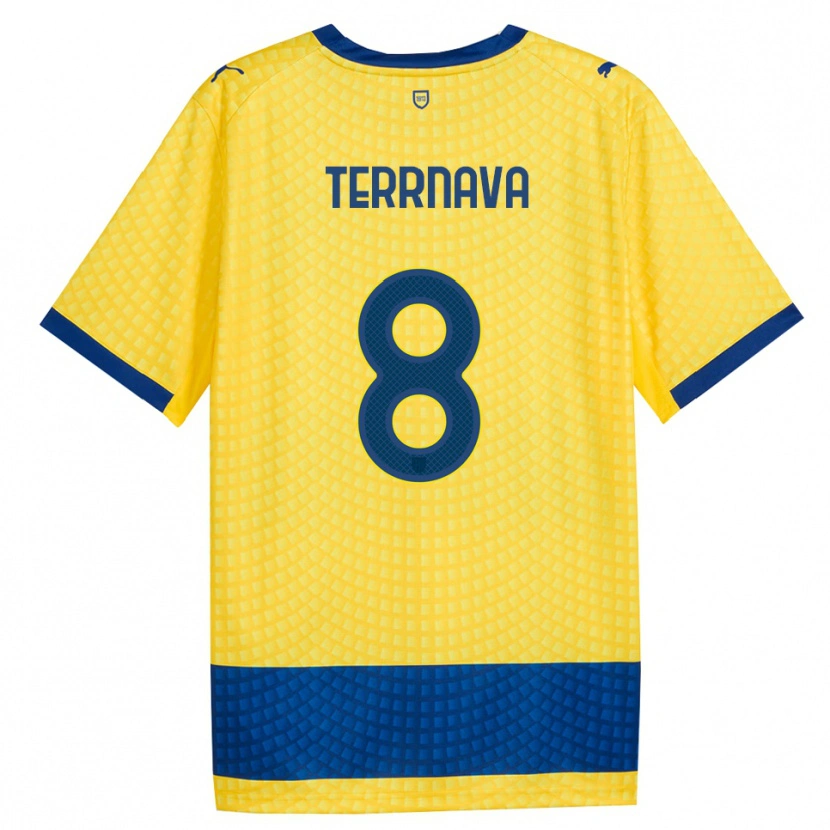 Danxen Dames Dren Terrnava #8 Geel Blauw Zwart Uitshirt Uittenue 2026/27 T-Shirt België