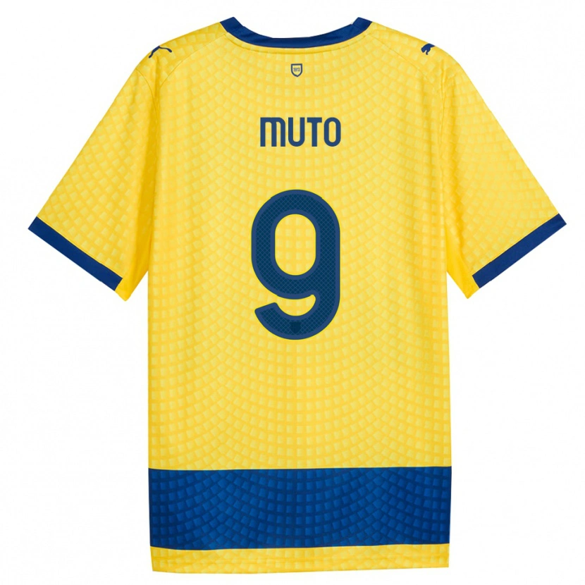 Danxen Dames Andrea Muto #9 Geel Blauw Zwart Uitshirt Uittenue 2026/27 T-Shirt België