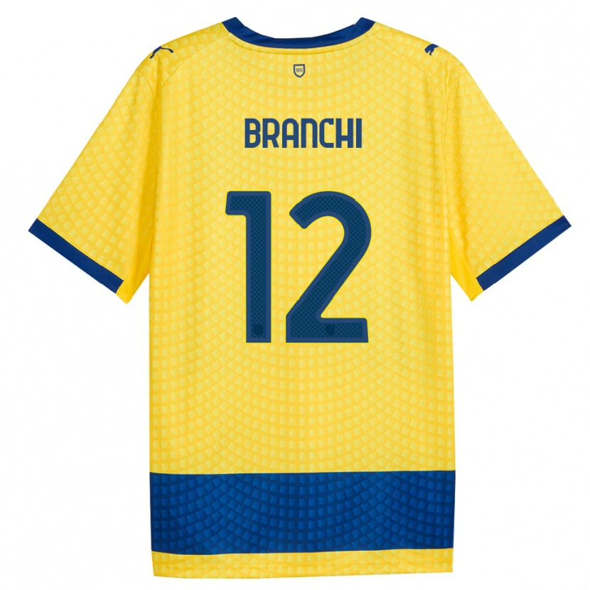 Danxen Dames Ferruccio Branchi #12 Geel Blauw Zwart Uitshirt Uittenue 2026/27 T-Shirt België
