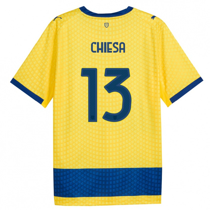 Danxen Dames Riccardo Chiesa #13 Geel Blauw Zwart Uitshirt Uittenue 2026/27 T-Shirt België