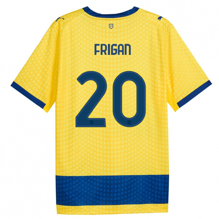 Danxen Dames Matija Frigan #20 Geel Blauw Zwart Uitshirt Uittenue 2026/27 T-Shirt België