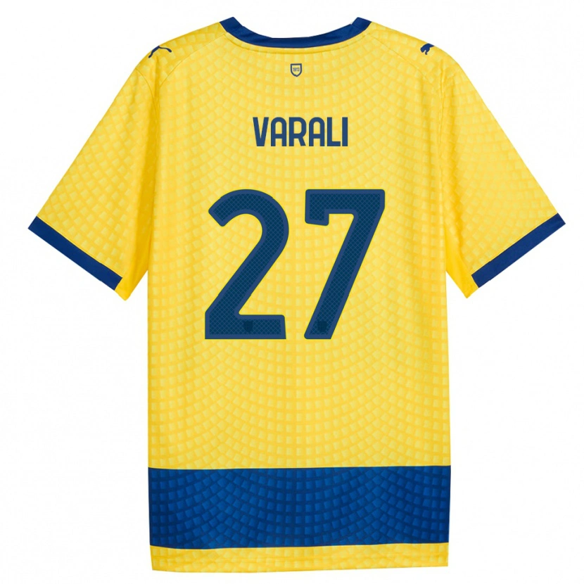 Danxen Dames Ludovico Varali #27 Geel Blauw Zwart Uitshirt Uittenue 2026/27 T-Shirt België