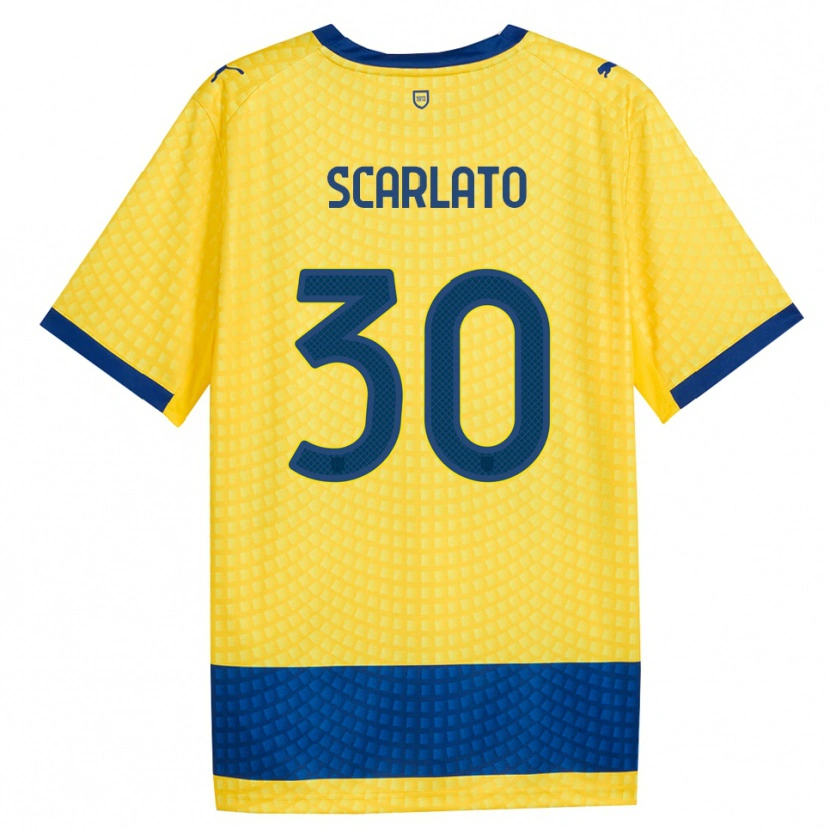 Danxen Dames Luca Scarlato #30 Geel Blauw Zwart Uitshirt Uittenue 2026/27 T-Shirt België