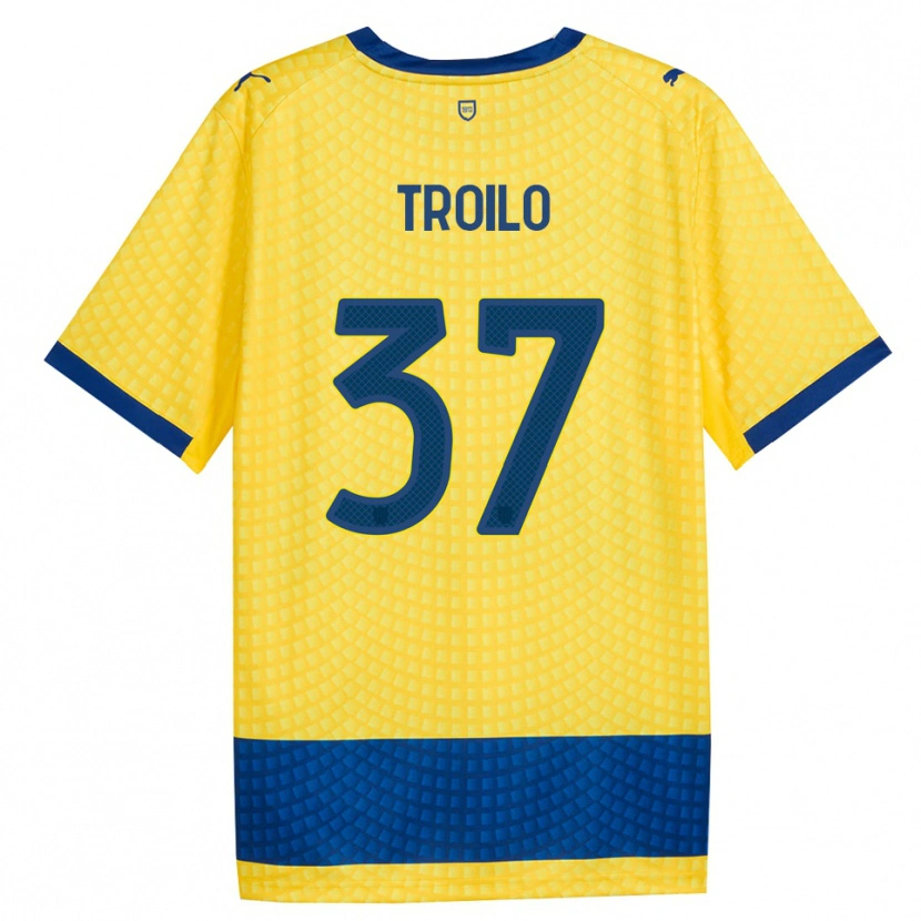 Danxen Dames Mariano Troilo #37 Geel Blauw Zwart Uitshirt Uittenue 2026/27 T-Shirt België