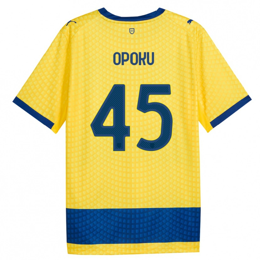 Danxen Dames Mama Opoku #45 Geel Blauw Zwart Uitshirt Uittenue 2026/27 T-Shirt België