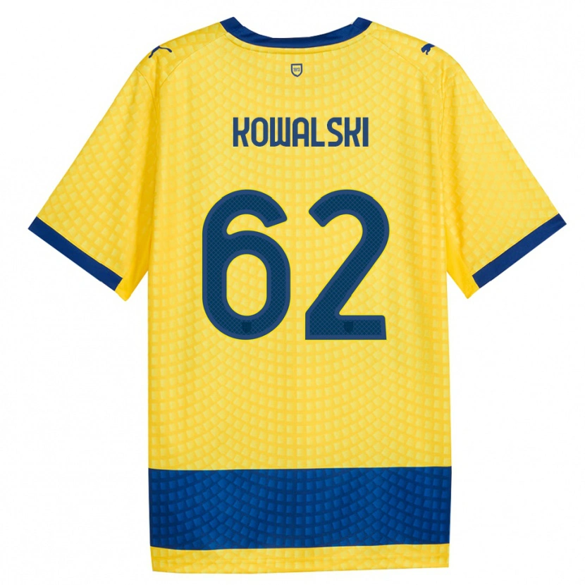 Danxen Dames Mateusz Kowalski #62 Geel Blauw Zwart Uitshirt Uittenue 2026/27 T-Shirt België