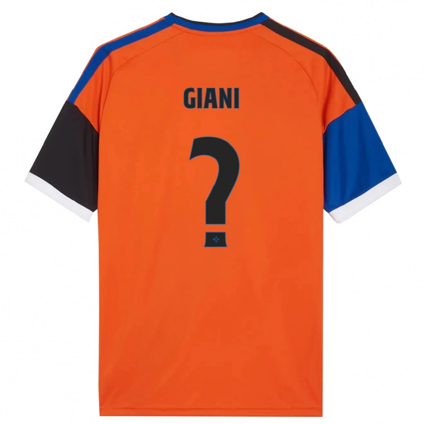 Danxen Dames Elia Giani #0 Oranje Blauw Zwart Wit Uitshirt Uittenue 2026/27 T-Shirt België
