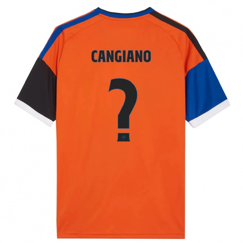 Danxen Dames Cristian Cangiano #0 Oranje Blauw Zwart Wit Uitshirt Uittenue 2026/27 T-Shirt België
