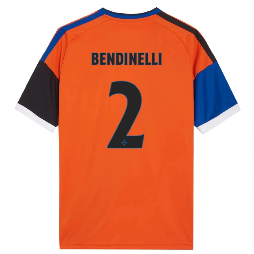 Danxen Dames Louis Bendinelli #2 Oranje Blauw Zwart Wit Uitshirt Uittenue 2026/27 T-Shirt België