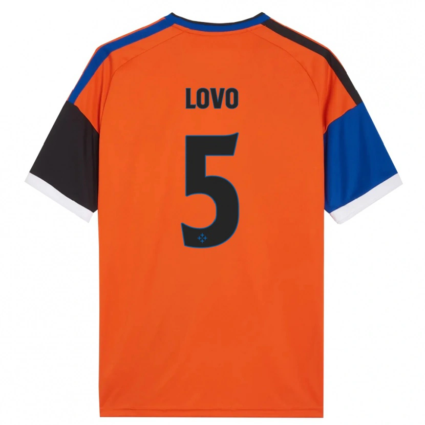 Danxen Dames Pietro Lovo #5 Oranje Blauw Zwart Wit Uitshirt Uittenue 2026/27 T-Shirt België
