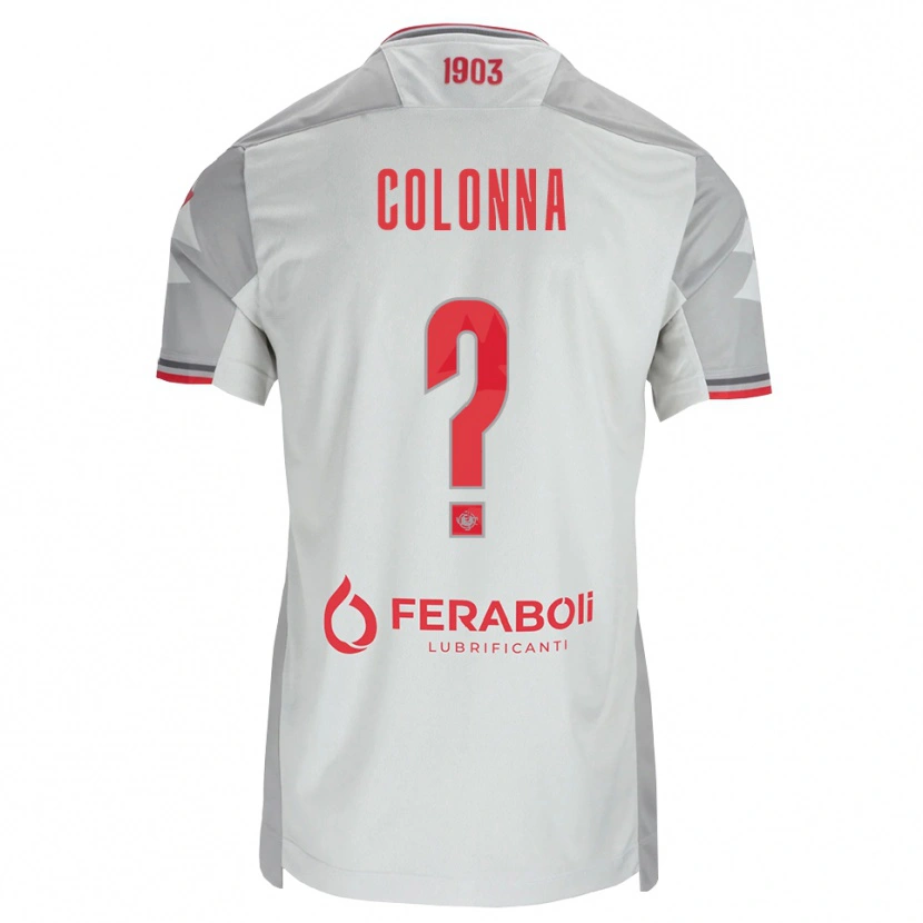 Danxen Dames Alessandro Colonna #0 Grijs Wit Rood Uitshirt Uittenue 2026/27 T-Shirt België