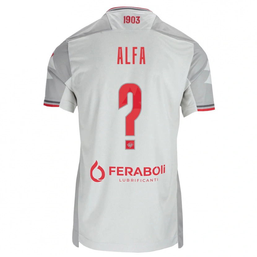 Danxen Dames Karim Alfa #0 Grijs Wit Rood Uitshirt Uittenue 2026/27 T-Shirt België