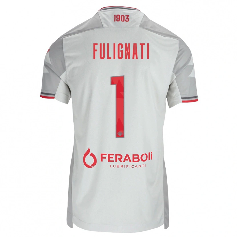 Danxen Dames Andrea Fulignati #1 Grijs Wit Rood Uitshirt Uittenue 2026/27 T-Shirt België
