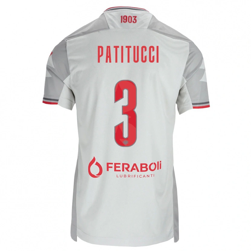 Danxen Dames Christian Patitucci #3 Grijs Wit Rood Uitshirt Uittenue 2026/27 T-Shirt België