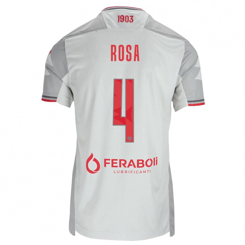 Danxen Dames Riccardo Rosa #4 Grijs Wit Rood Uitshirt Uittenue 2026/27 T-Shirt België