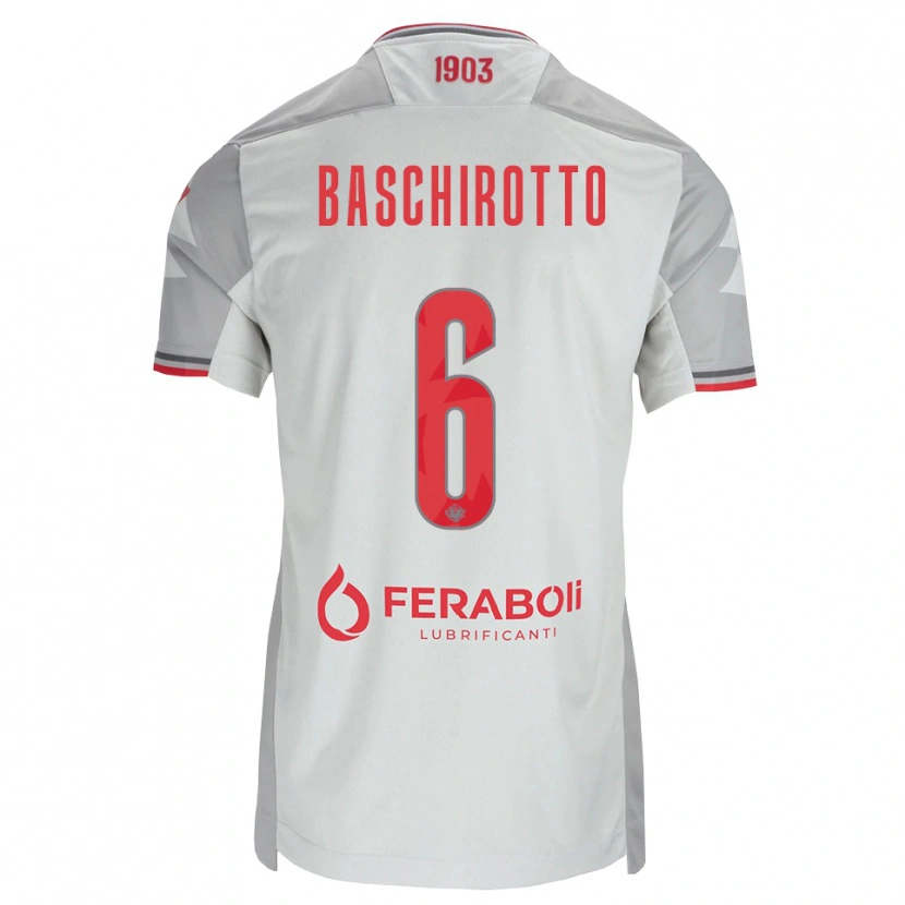 Danxen Dames Federico Baschirotto #6 Grijs Wit Rood Uitshirt Uittenue 2026/27 T-Shirt België