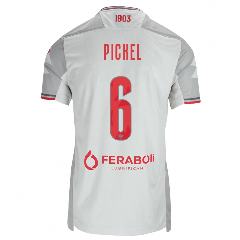 Danxen Dames Charles Pickel #6 Grijs Wit Rood Uitshirt Uittenue 2026/27 T-Shirt België