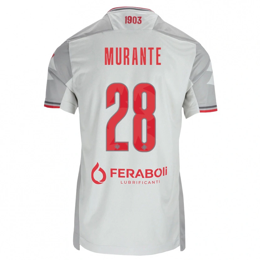 Danxen Dames Alessandro Murante #28 Grijs Wit Rood Uitshirt Uittenue 2026/27 T-Shirt België