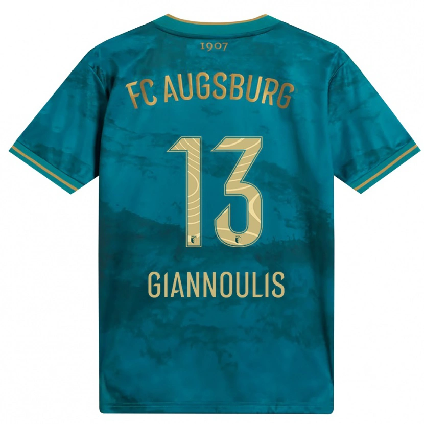 Danxen Dames Dimitrios Giannoulis #13 Groen Bruin Uitshirt Uittenue 2026/27 T-Shirt België