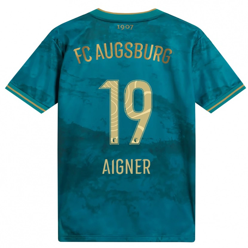 Danxen Dames Lukas Aigner #19 Groen Bruin Uitshirt Uittenue 2026/27 T-Shirt België