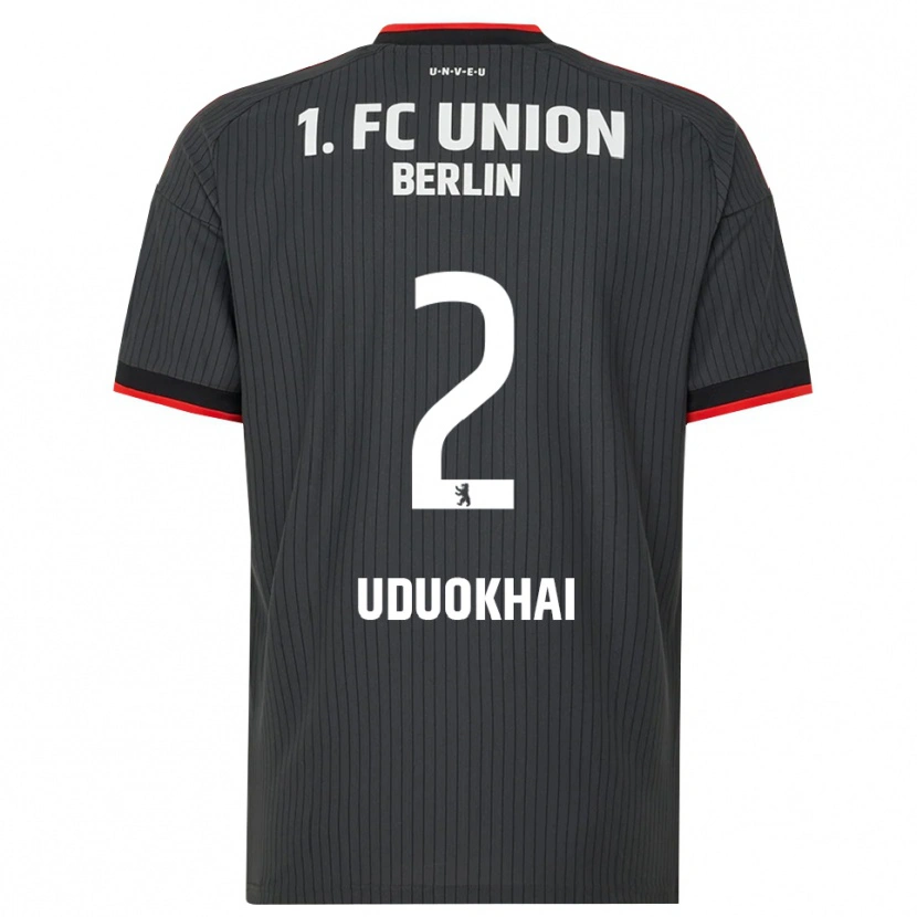 Danxen Dames Felix Uduokhai #2 Zwart Wit Rood Uitshirt Uittenue 2026/27 T-Shirt België