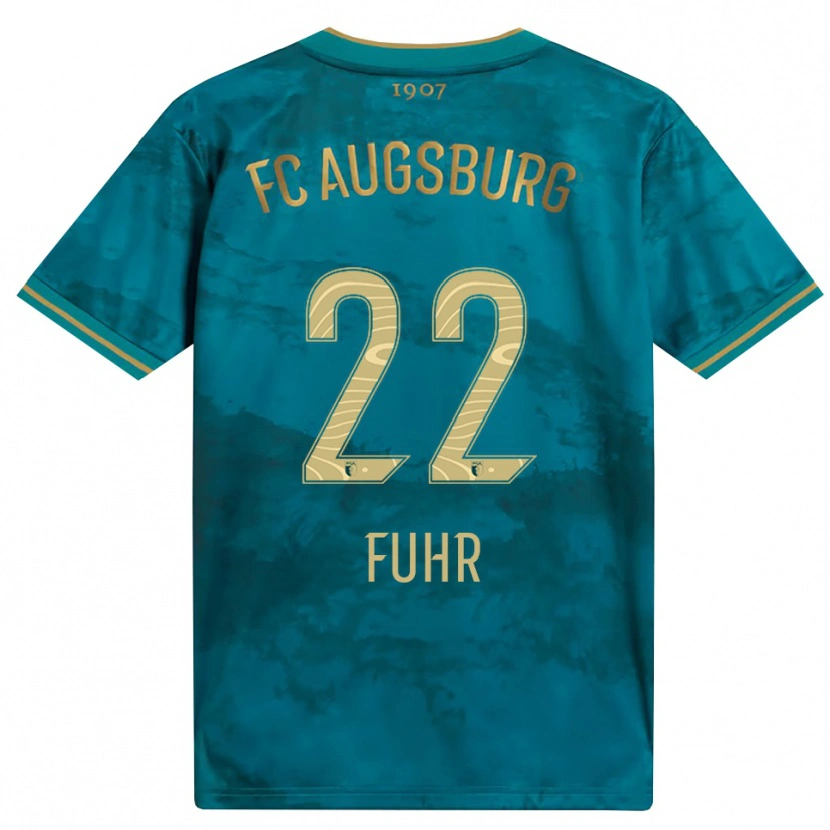 Danxen Dames Paula Fuhr #22 Groen Bruin Uitshirt Uittenue 2026/27 T-Shirt België