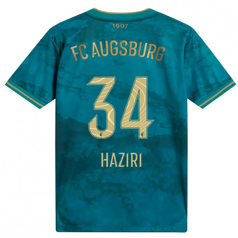Danxen Dames Edi Haziri #34 Groen Bruin Uitshirt Uittenue 2026/27 T-Shirt België