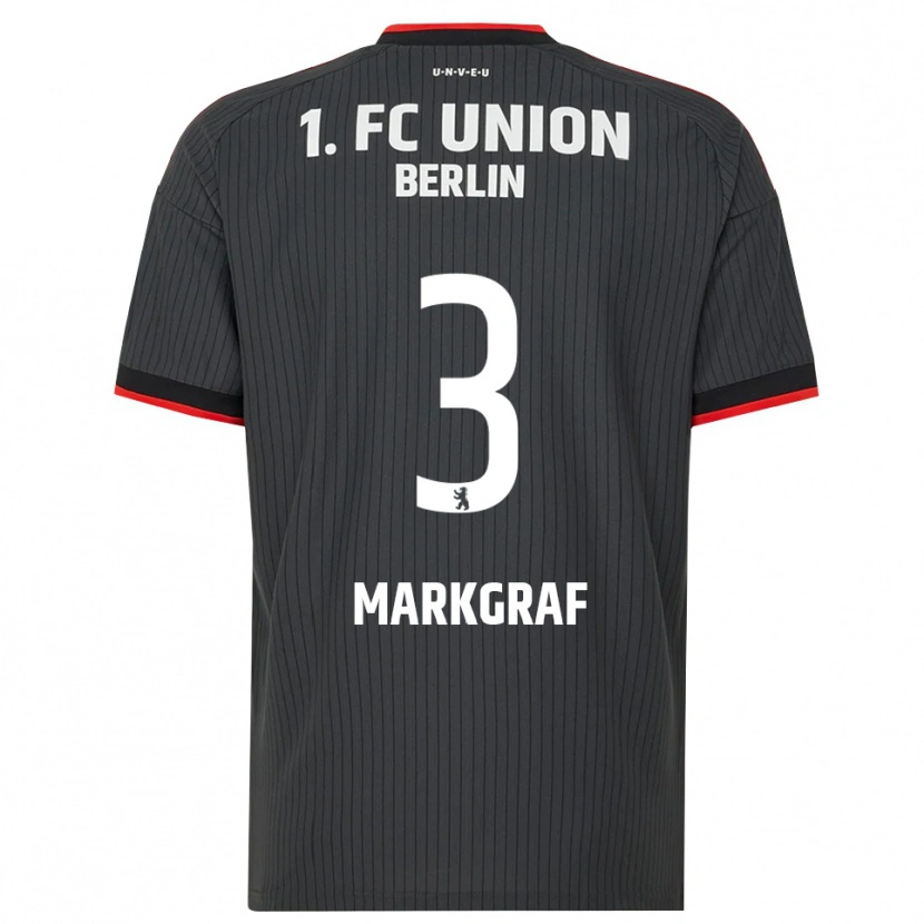 Danxen Dames Andrik Markgraf #3 Zwart Wit Rood Uitshirt Uittenue 2026/27 T-Shirt België