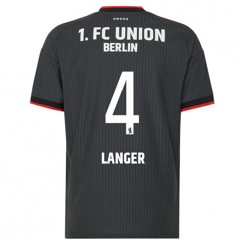 Danxen Dames Richard Langer #4 Zwart Wit Rood Uitshirt Uittenue 2026/27 T-Shirt België