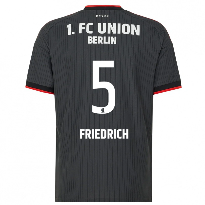 Danxen Dames Marvin Friedrich #5 Zwart Wit Rood Uitshirt Uittenue 2026/27 T-Shirt België