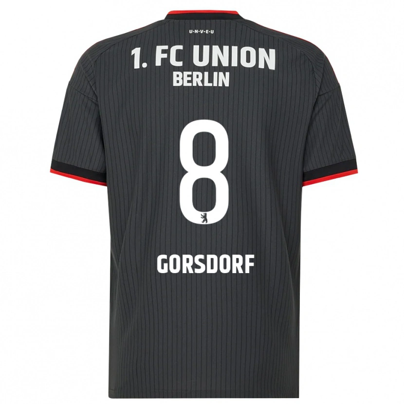 Danxen Dames Lisa Görsdorf #8 Zwart Wit Rood Uitshirt Uittenue 2026/27 T-Shirt België