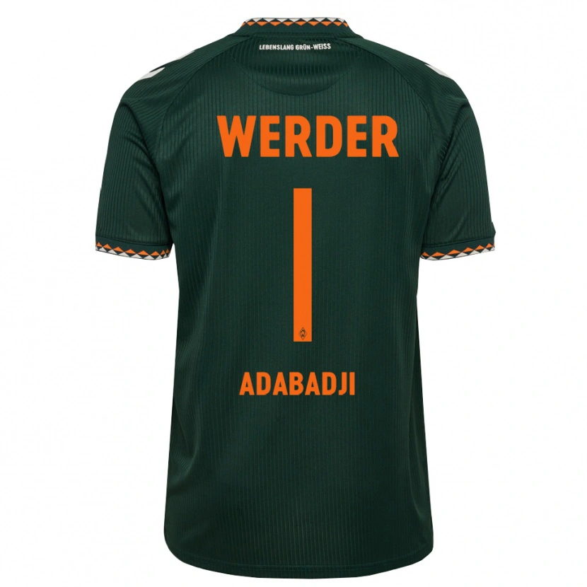 Danxen Dames Kwassi-Vivien Felix Adabadji #1 Donkergroen Oranje Wit Uitshirt Uittenue 2026/27 T-Shirt België
