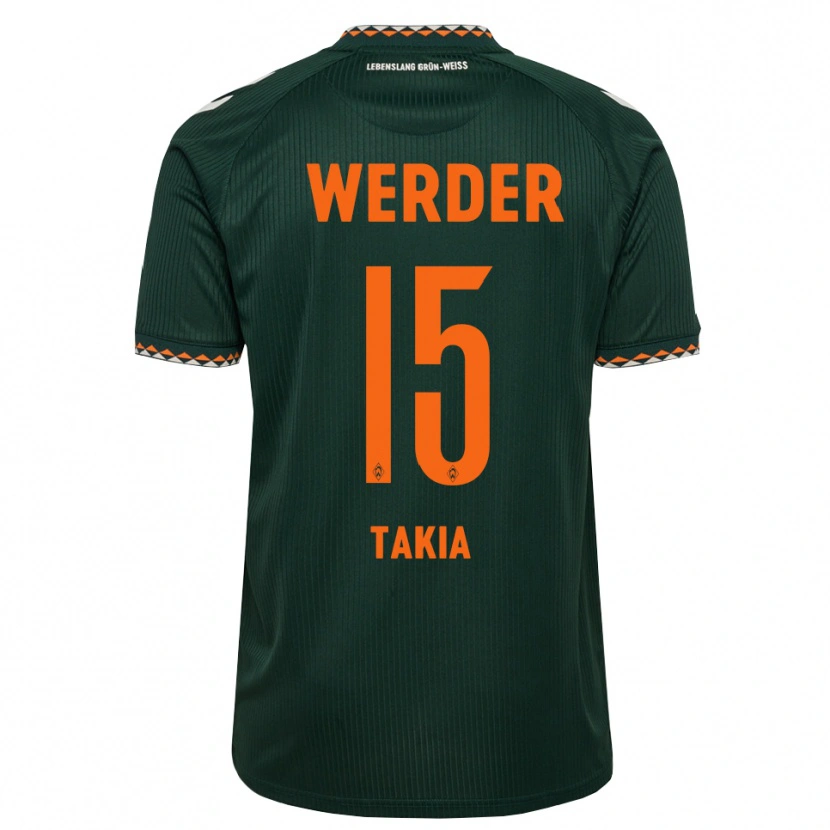 Danxen Dames Toirik Onlam Takia #15 Donkergroen Oranje Wit Uitshirt Uittenue 2026/27 T-Shirt België