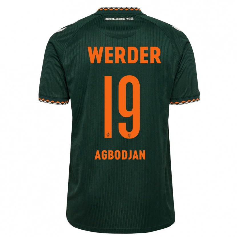 Danxen Dames Dorian Agbodjan #19 Donkergroen Oranje Wit Uitshirt Uittenue 2026/27 T-Shirt België