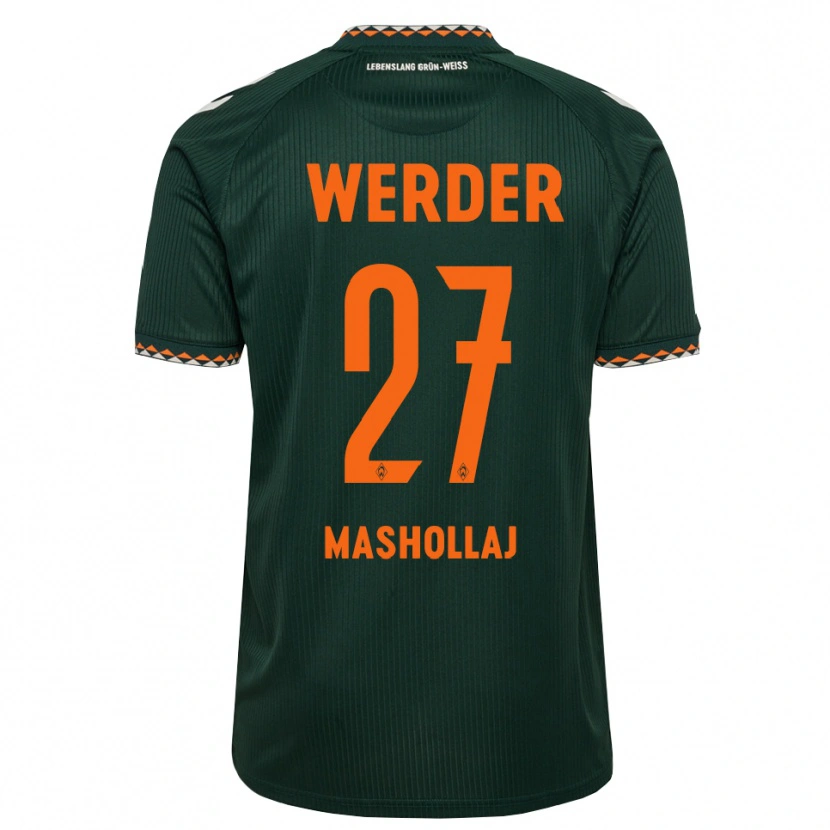 Danxen Dames Benjamin Mashollaj #27 Donkergroen Oranje Wit Uitshirt Uittenue 2026/27 T-Shirt België