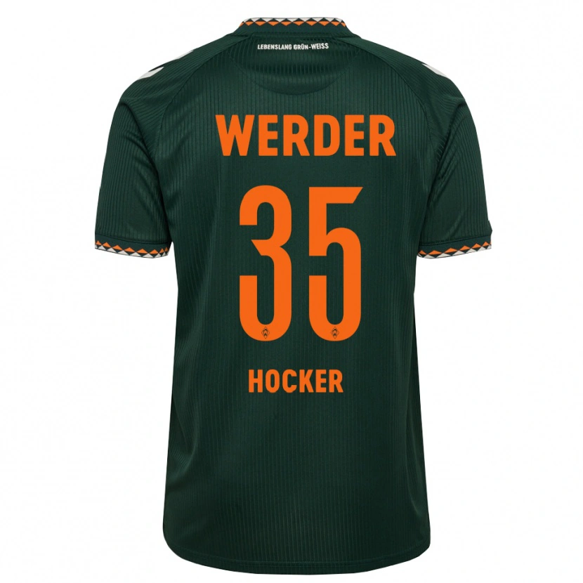Danxen Dames Luca Höcker #35 Donkergroen Oranje Wit Uitshirt Uittenue 2026/27 T-Shirt België