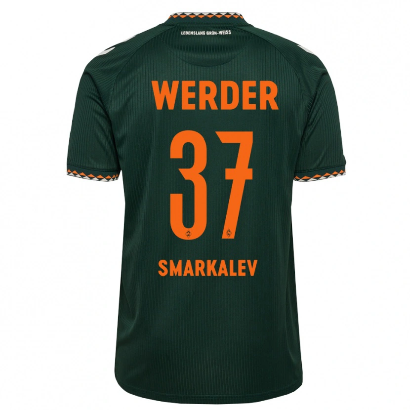 Danxen Dames Stefan Smarkalev #37 Donkergroen Oranje Wit Uitshirt Uittenue 2026/27 T-Shirt België