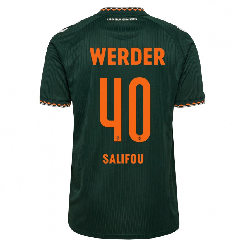 Danxen Dames Dikeni Salifou #40 Donkergroen Oranje Wit Uitshirt Uittenue 2026/27 T-Shirt België