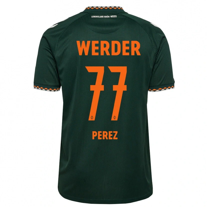 Danxen Dames Catalina Pérez Jaramillo #77 Donkergroen Oranje Wit Uitshirt Uittenue 2026/27 T-Shirt België