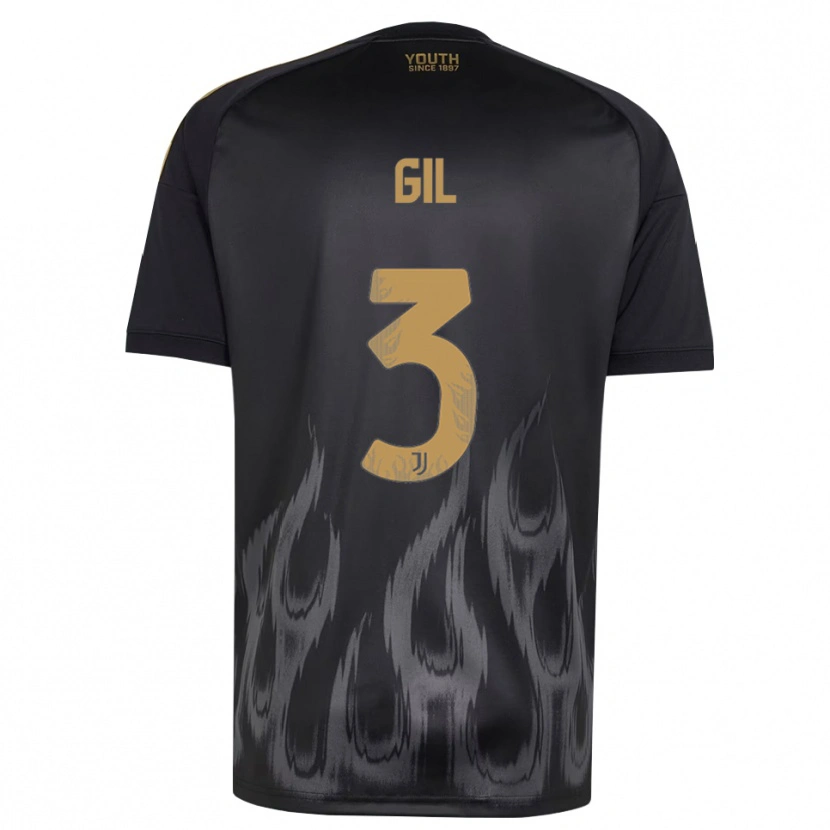 Danxen Dames Javier Gil #3 Zwart Bruin Thuisshirt Derde Tenue 2026/27 T-Shirt België