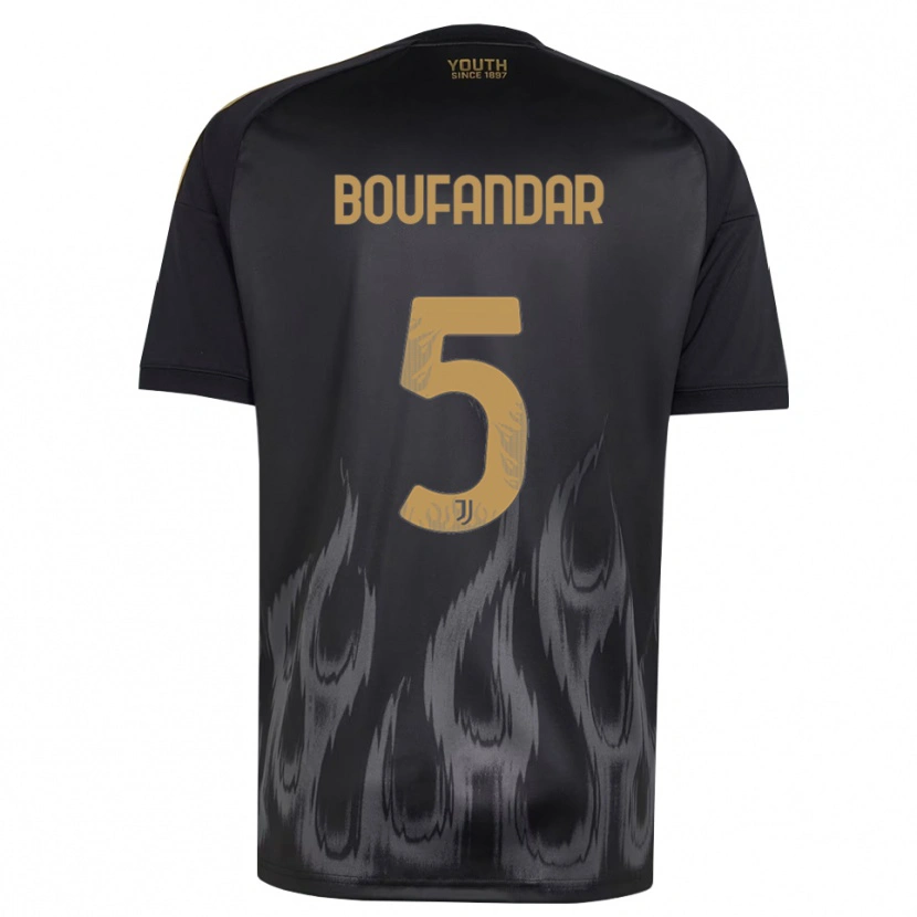 Danxen Dames Adam Boufandar #5 Zwart Bruin Thuisshirt Derde Tenue 2026/27 T-Shirt België