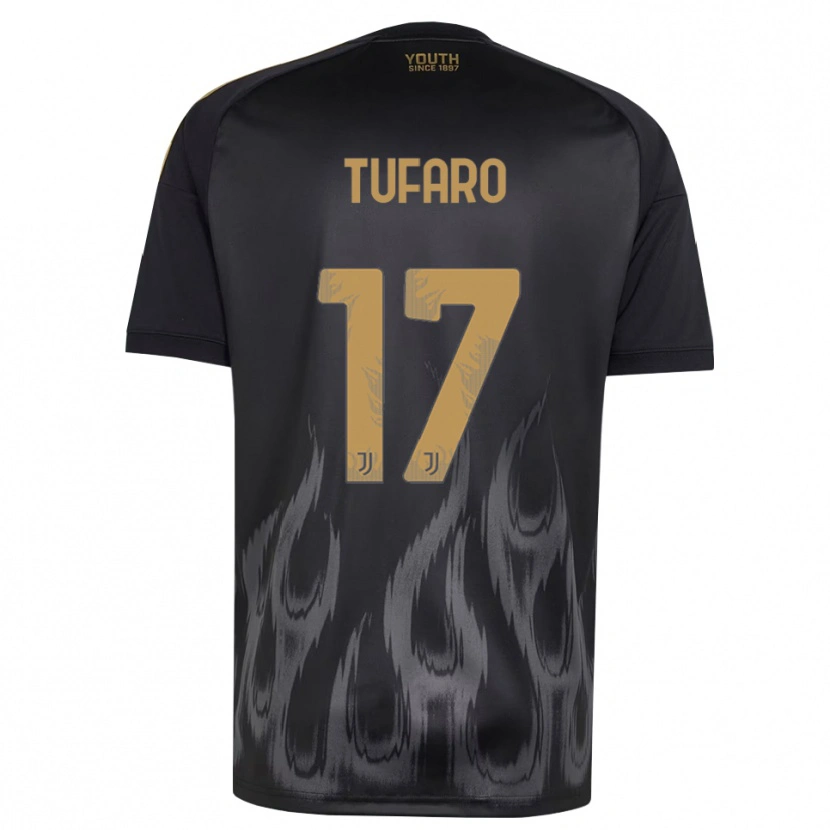 Danxen Dames Gabriele Tufaro #17 Zwart Bruin Thuisshirt Derde Tenue 2026/27 T-Shirt België
