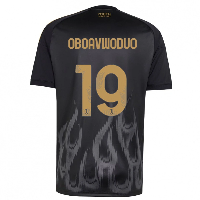Danxen Dames Justin Oboavwoduo #19 Zwart Bruin Thuisshirt Derde Tenue 2026/27 T-Shirt België