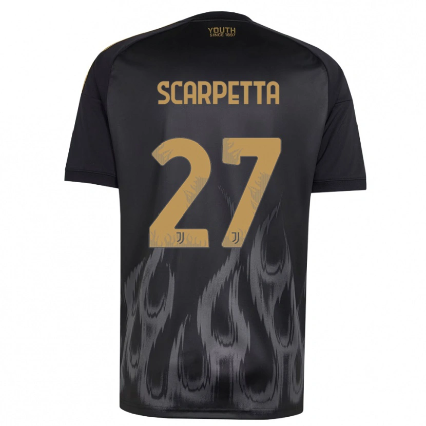 Danxen Dames Jacopo Scarpetta #27 Zwart Bruin Thuisshirt Derde Tenue 2026/27 T-Shirt België